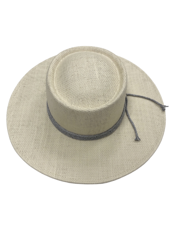 The Parker Flat Brim Hat - Cream