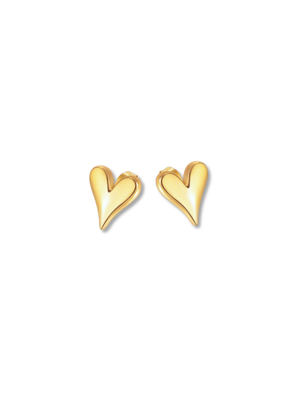 Heart of Gold Stud