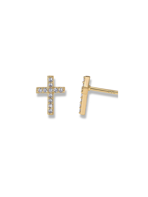 LB Mint Cross Earring