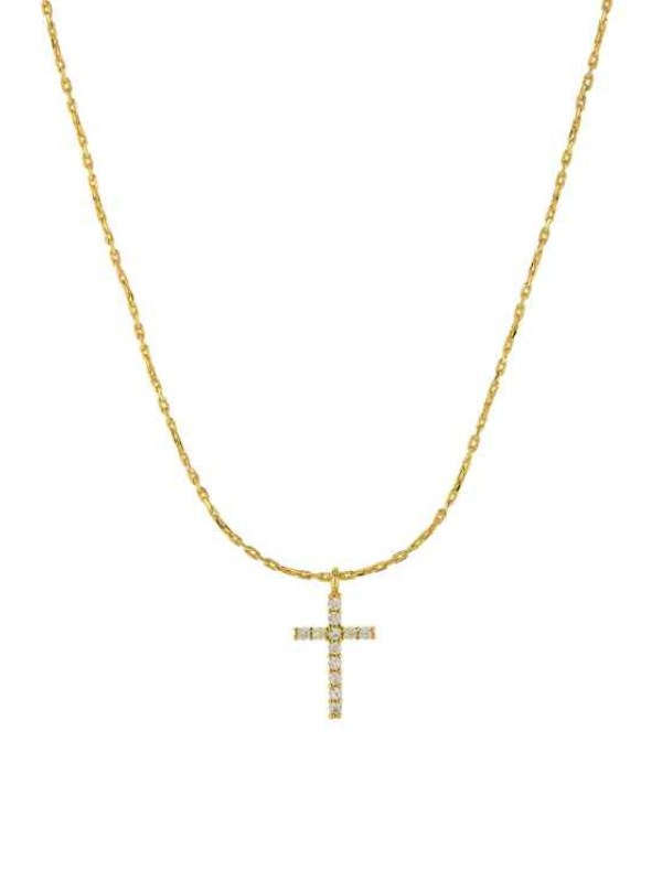 LB Mint Cross Necklace