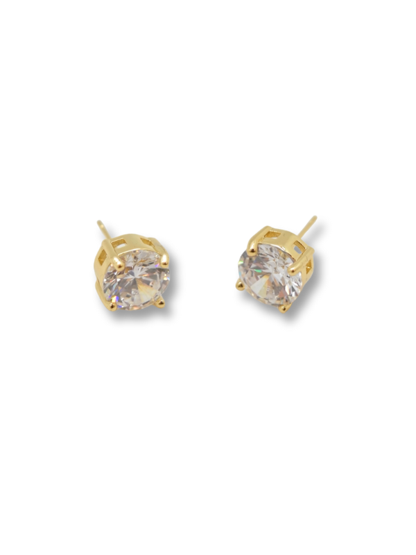 LB Mint Cubic Zirconia Stud - Large