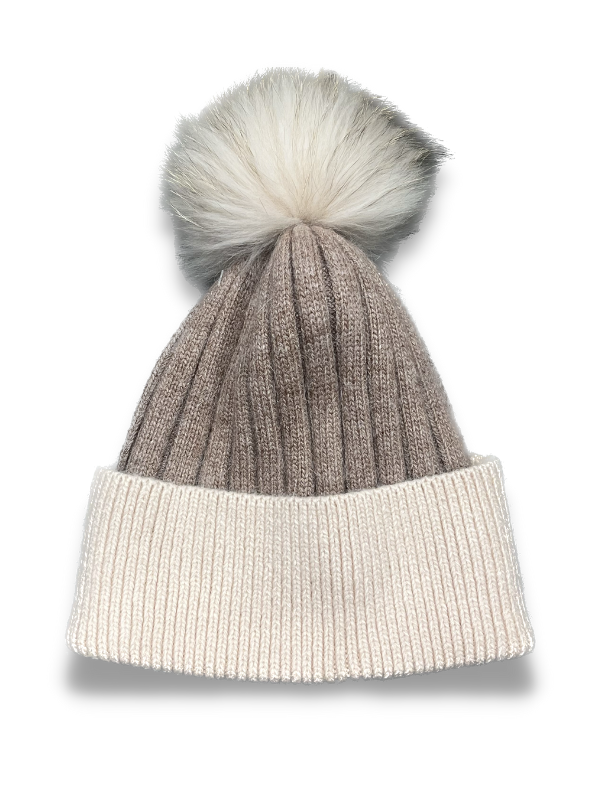 The Olivia Fur Pom Hat