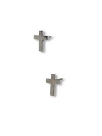 LB Mint Cross Earring Sterling Silver