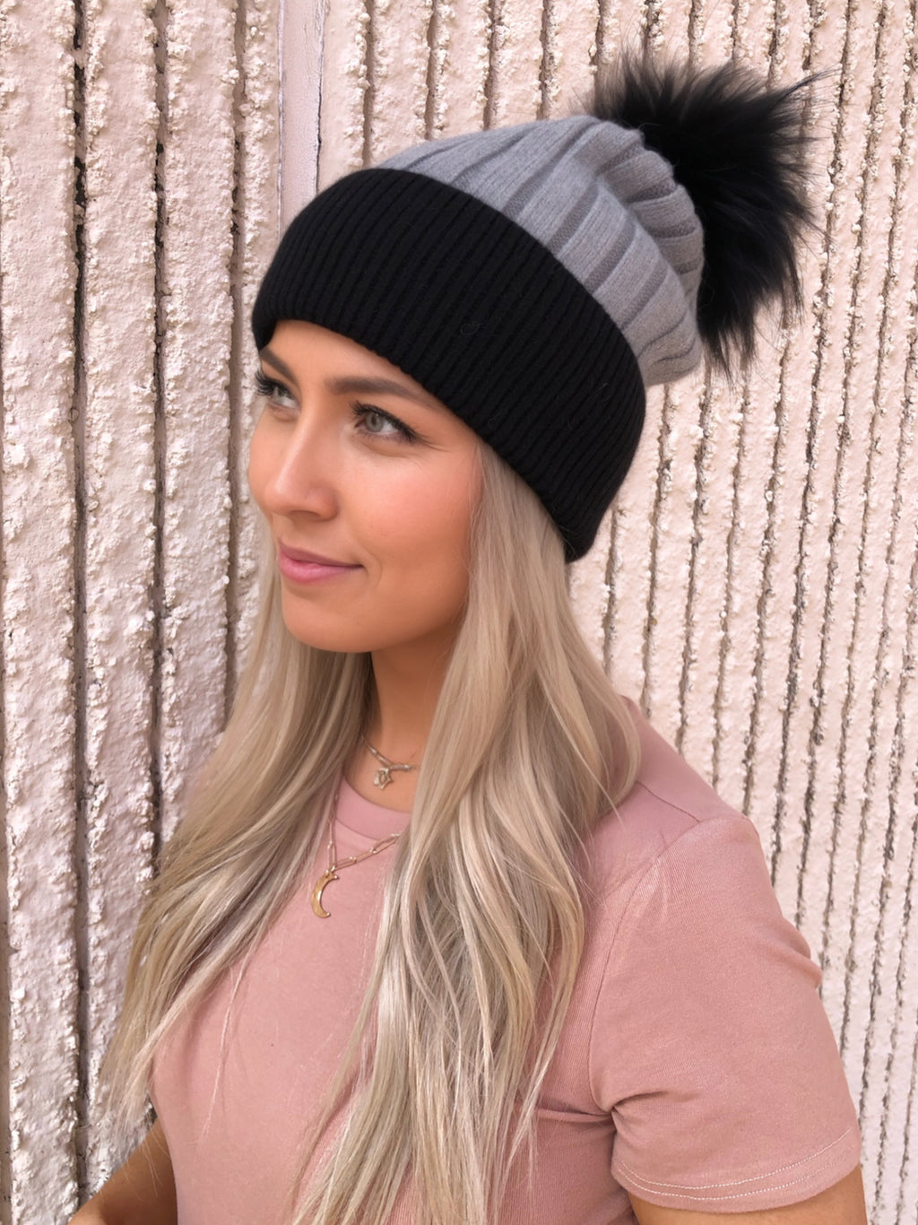 The Olivia Fur Pom Hat