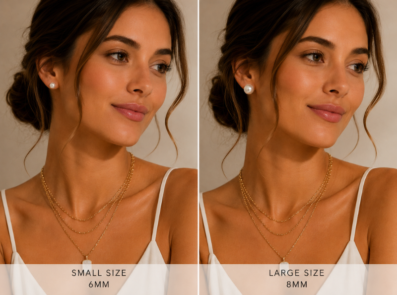 The Pearl Stud - Two Sizes