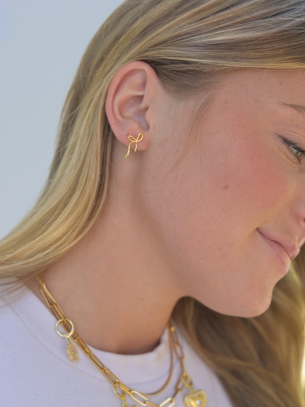 The Brooke Bow Earring
