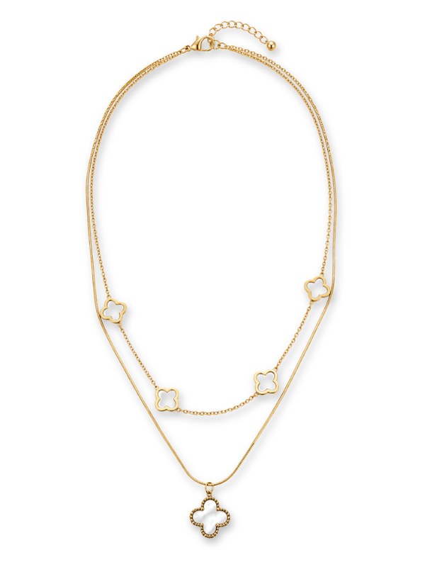 The Trefoil Necklace - Two Layer