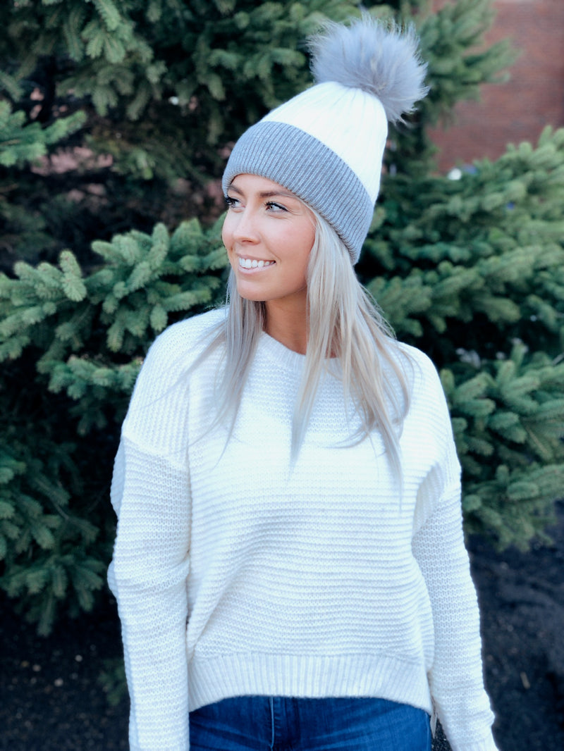 The Olivia Fur Pom Hat